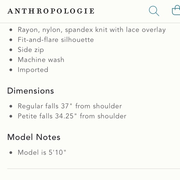 Anthro Moulinette Soeurs Crochet Lace Flare Dress - Picture 8 of 9